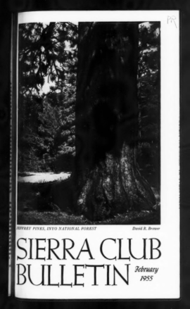 Sierra Club Bulletin 1955 Vol 40 No 2 February cover